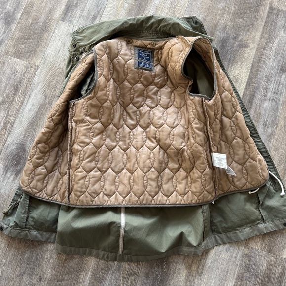 Abercrombie & Fitch Military Parka - Drawstring Waist - Removable Internal Vest - Picture 11 of 12